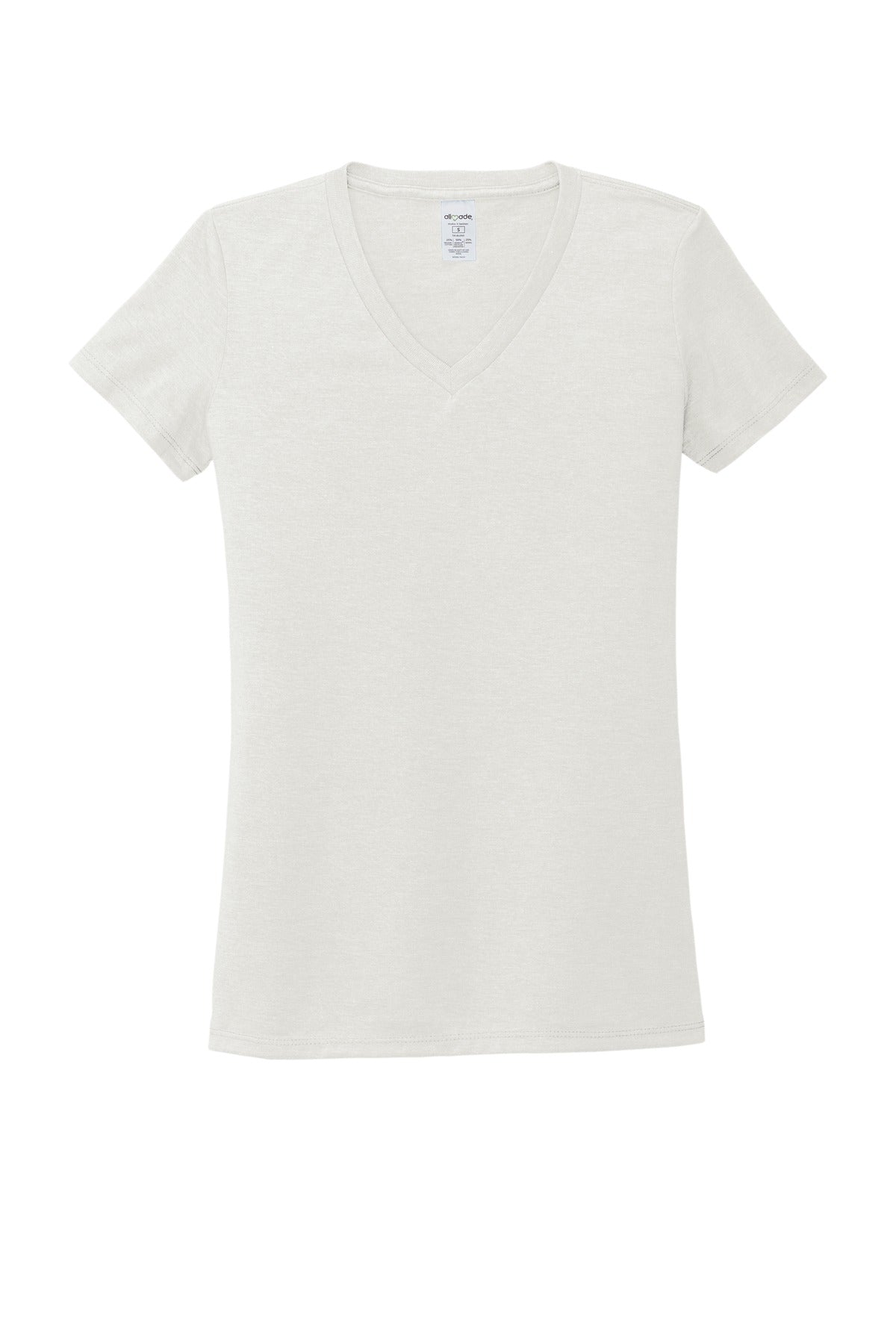 Allmade  Women's Tri-Blend V-Neck Tee AL2018 Fairly White