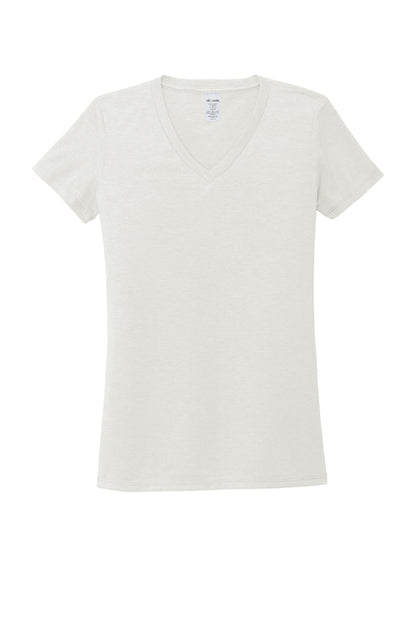 Allmade  Women's Tri-Blend V-Neck Tee AL2018 Fairly White