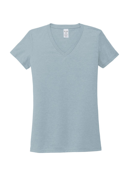 Allmade  Women's Tri-Blend V-Neck Tee AL2018 I Like You Blue