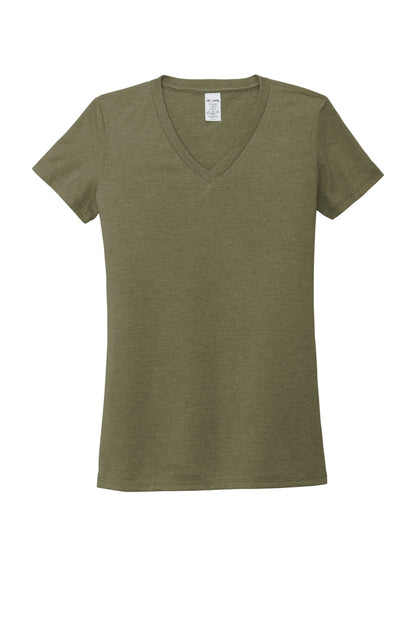 Allmade  Women's Tri-Blend V-Neck Tee AL2018 Olive You Green