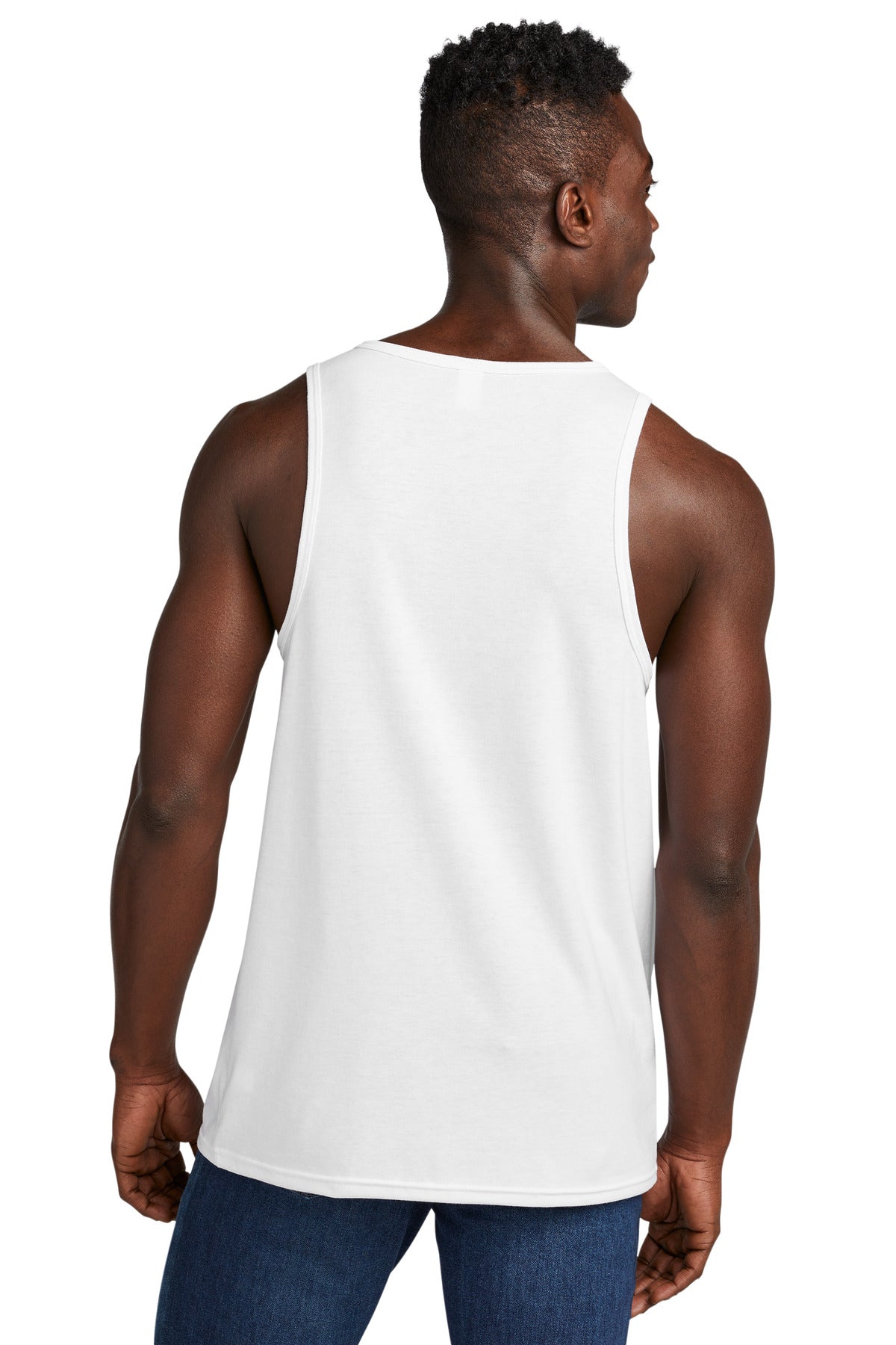 Custom Embroidered Allmade Unisex Tri-Blend Tank AL2019,Bright White