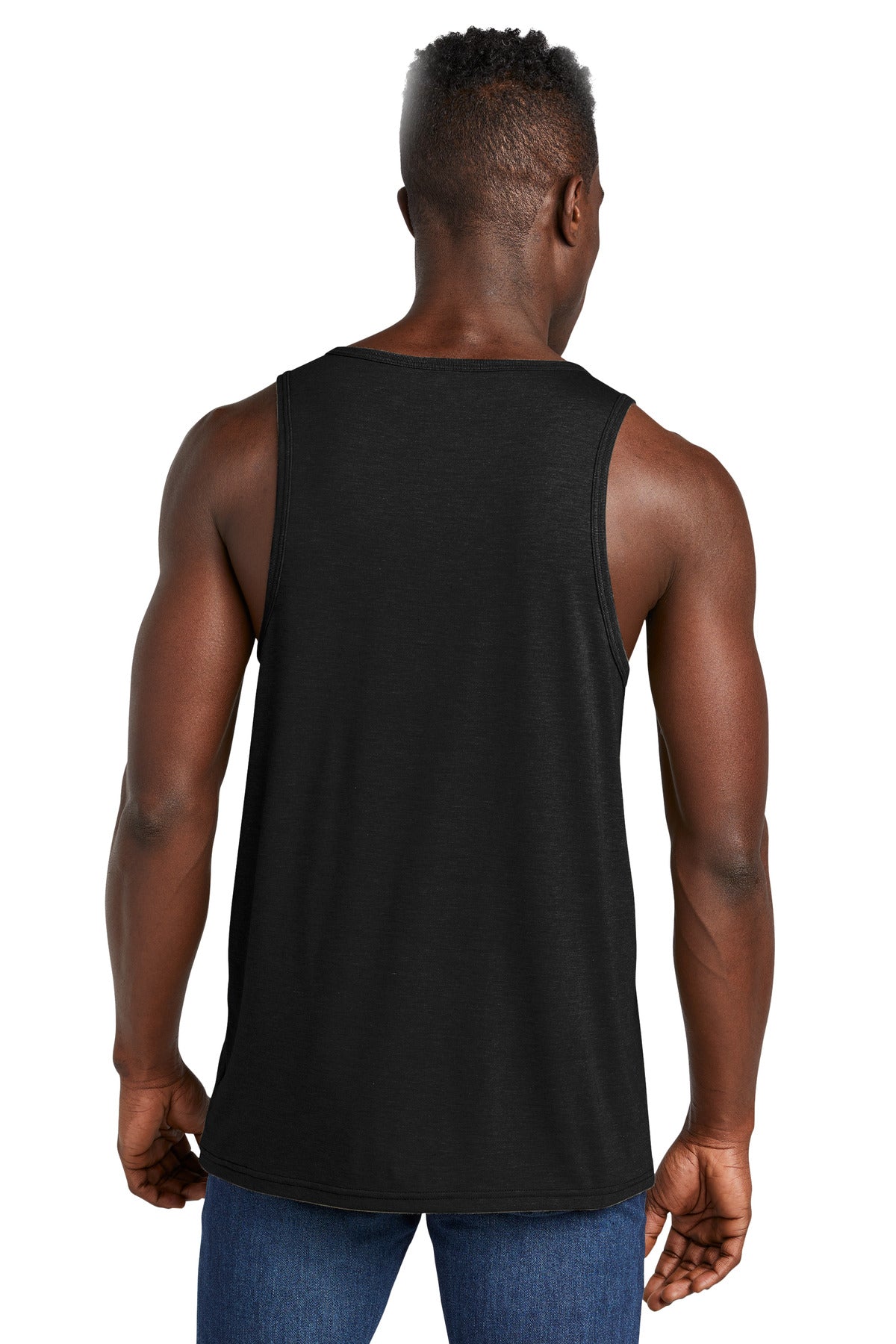 Custom Embroidered Allmade Unisex Tri-Blend Tank AL2019,Deep Black