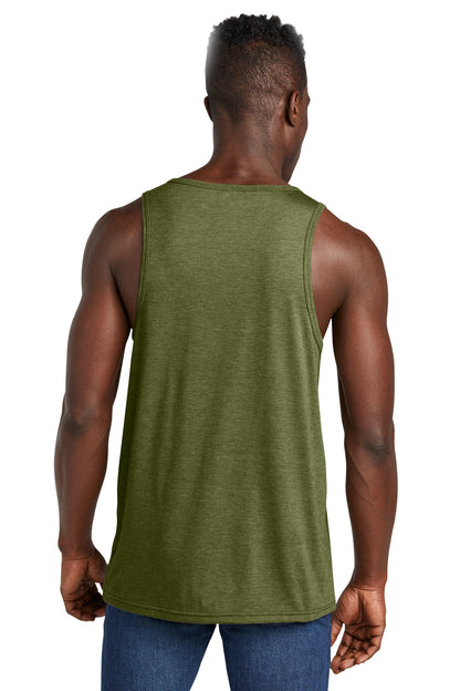 Custom Embroidered Allmade Unisex Tri-Blend Tank AL2019,Olive You Green