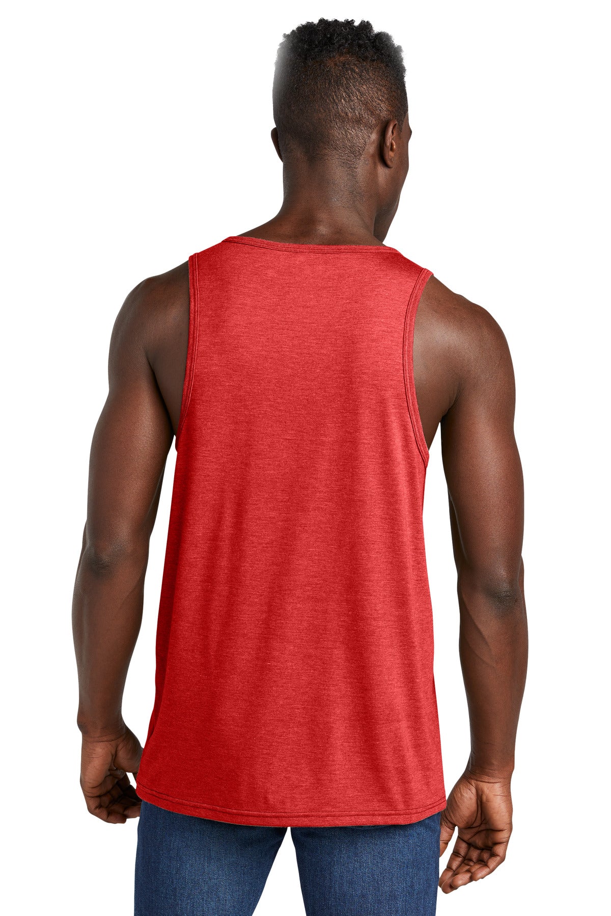 Custom Embroidered Allmade Unisex Tri-Blend Tank AL2019,Rise Up Red