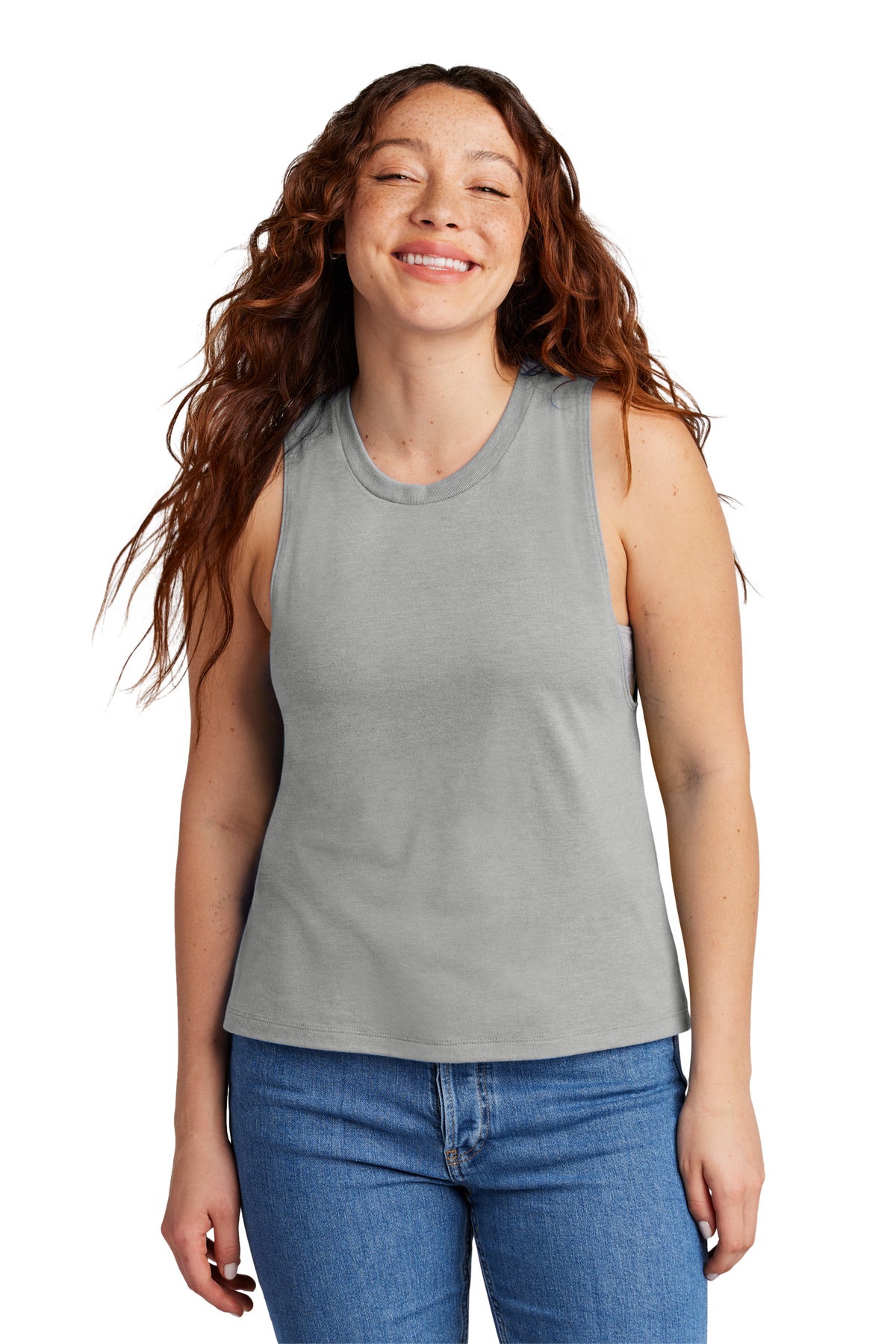 Custom Embroidered AllMade T-Shirts  in Aluminum Grey