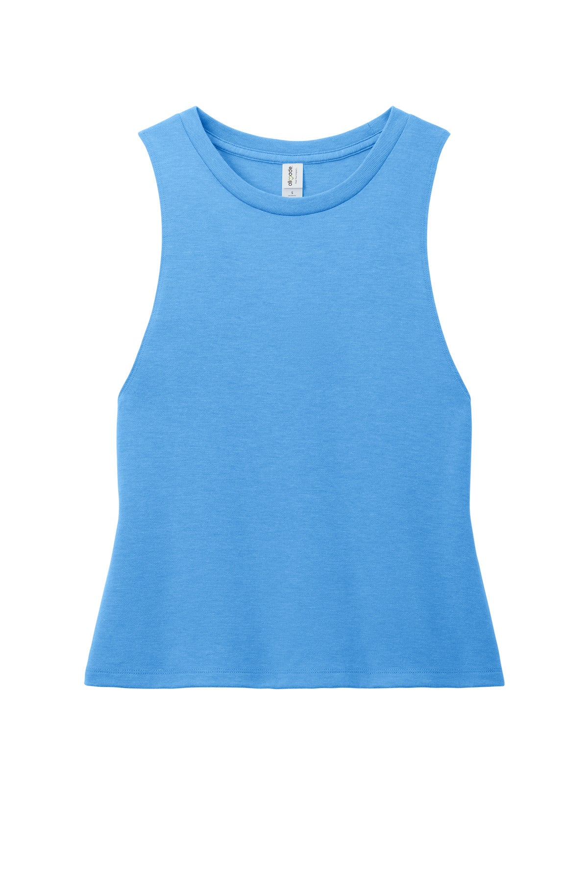 Custom Embroidered AllMade T-Shirts  in Azure Blue