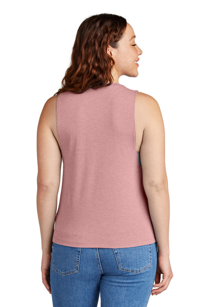 Custom Embroidered Allmade Women's Tri-Blend Muscle Tank AL2020,Vintage Rose
