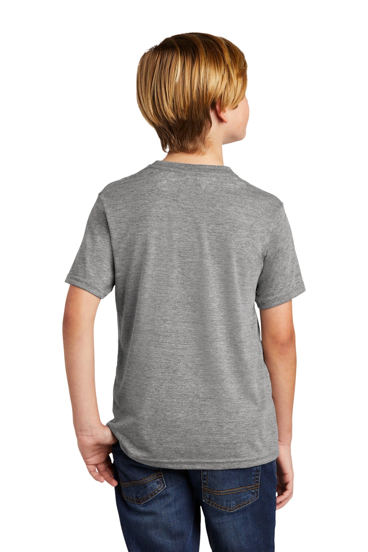 Custom Embroidered Allmade  Youth Tri-Blend Tee AL207,Aluminum Grey