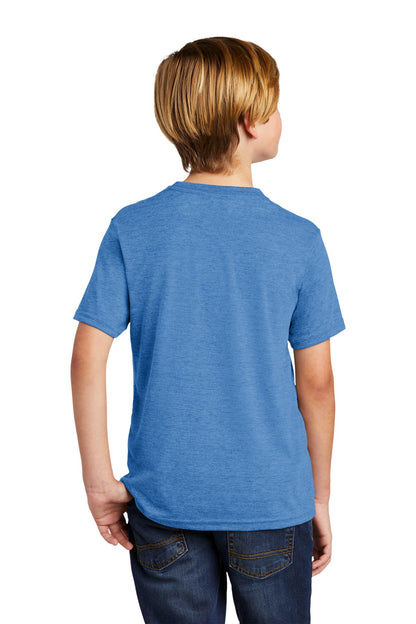 Custom Embroidered Allmade  Youth Tri-Blend Tee AL207,Azure Blue