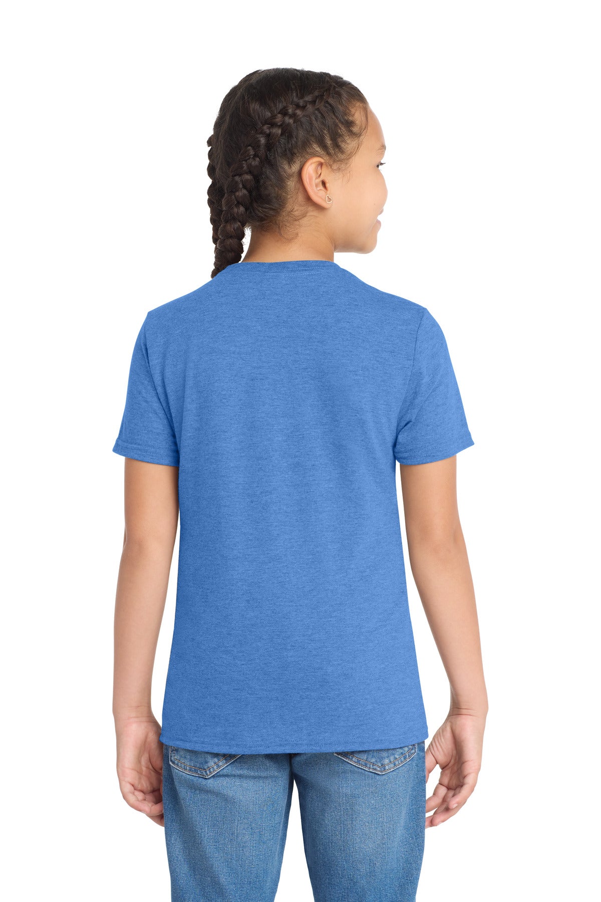 Custom Embroidered AllMade T-Shirts  in Azure Blue
