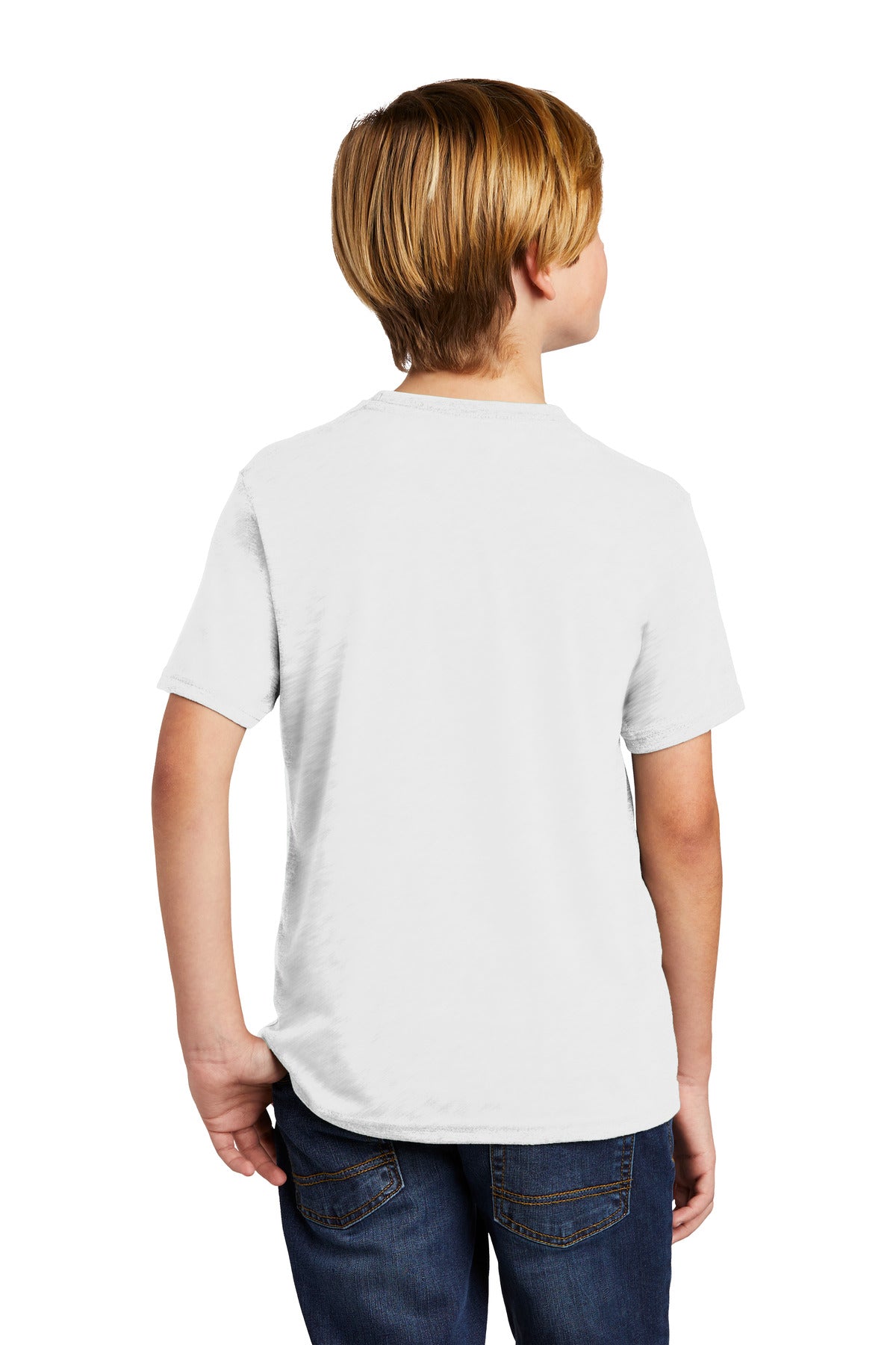 Custom Embroidered Allmade  Youth Tri-Blend Tee AL207,Bright White