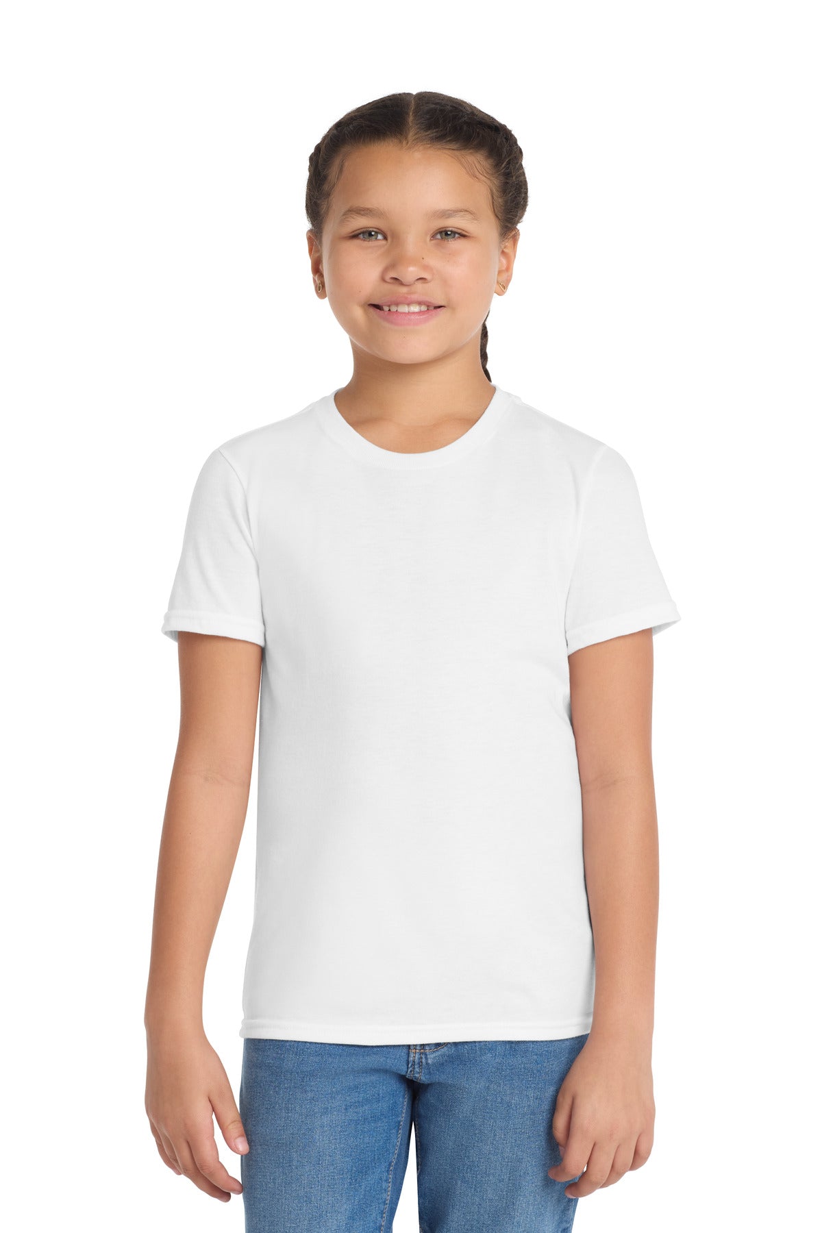 Custom Embroidered AllMade T-Shirts  in Bright White