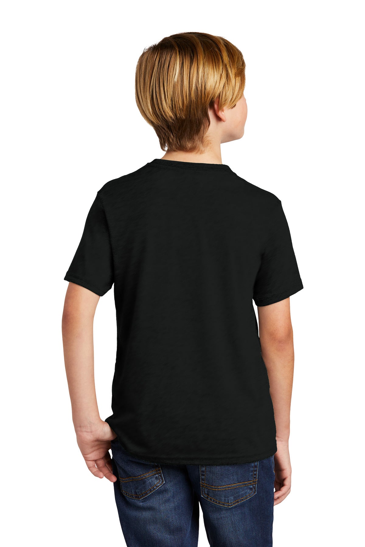 Custom Embroidered Allmade  Youth Tri-Blend Tee AL207,Deep Black