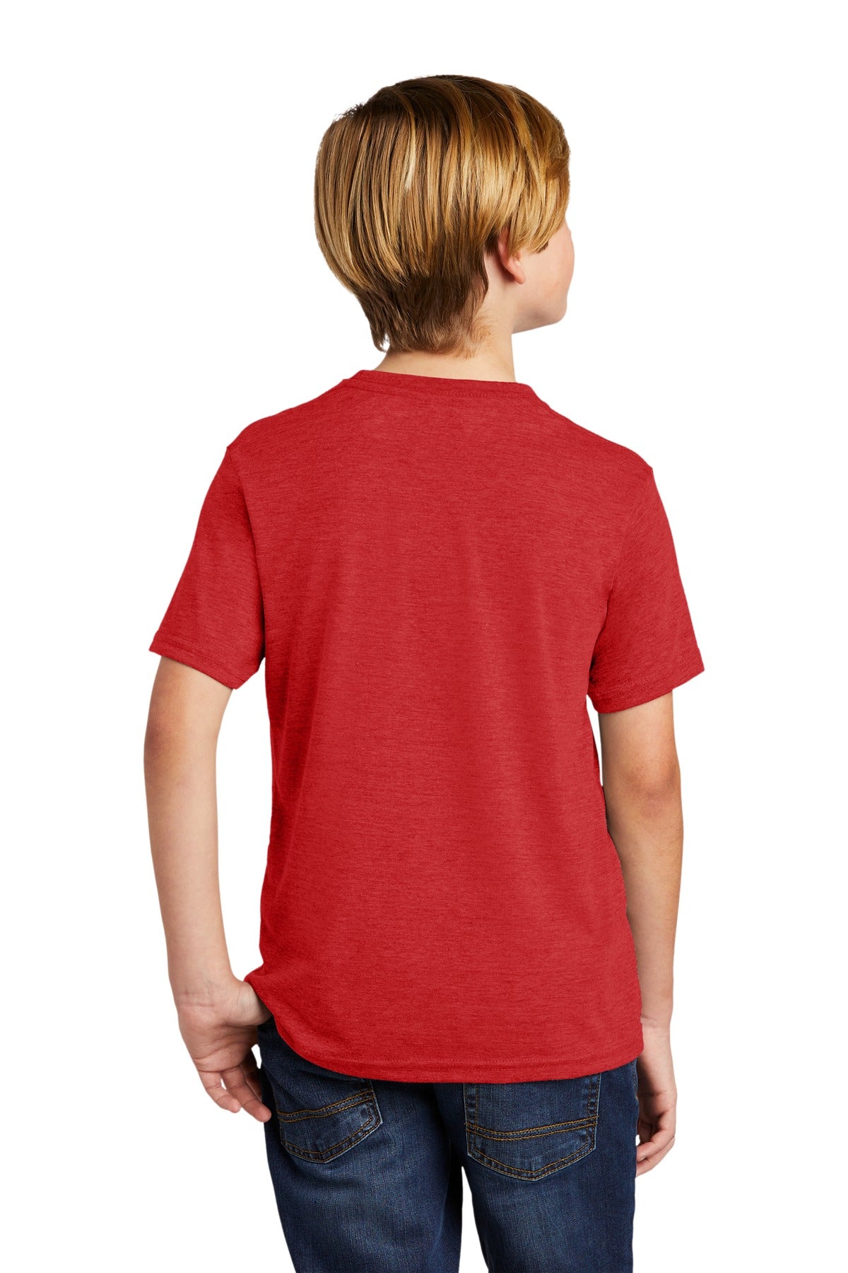 Custom Embroidered Allmade  Youth Tri-Blend Tee AL207,Rise Up Red