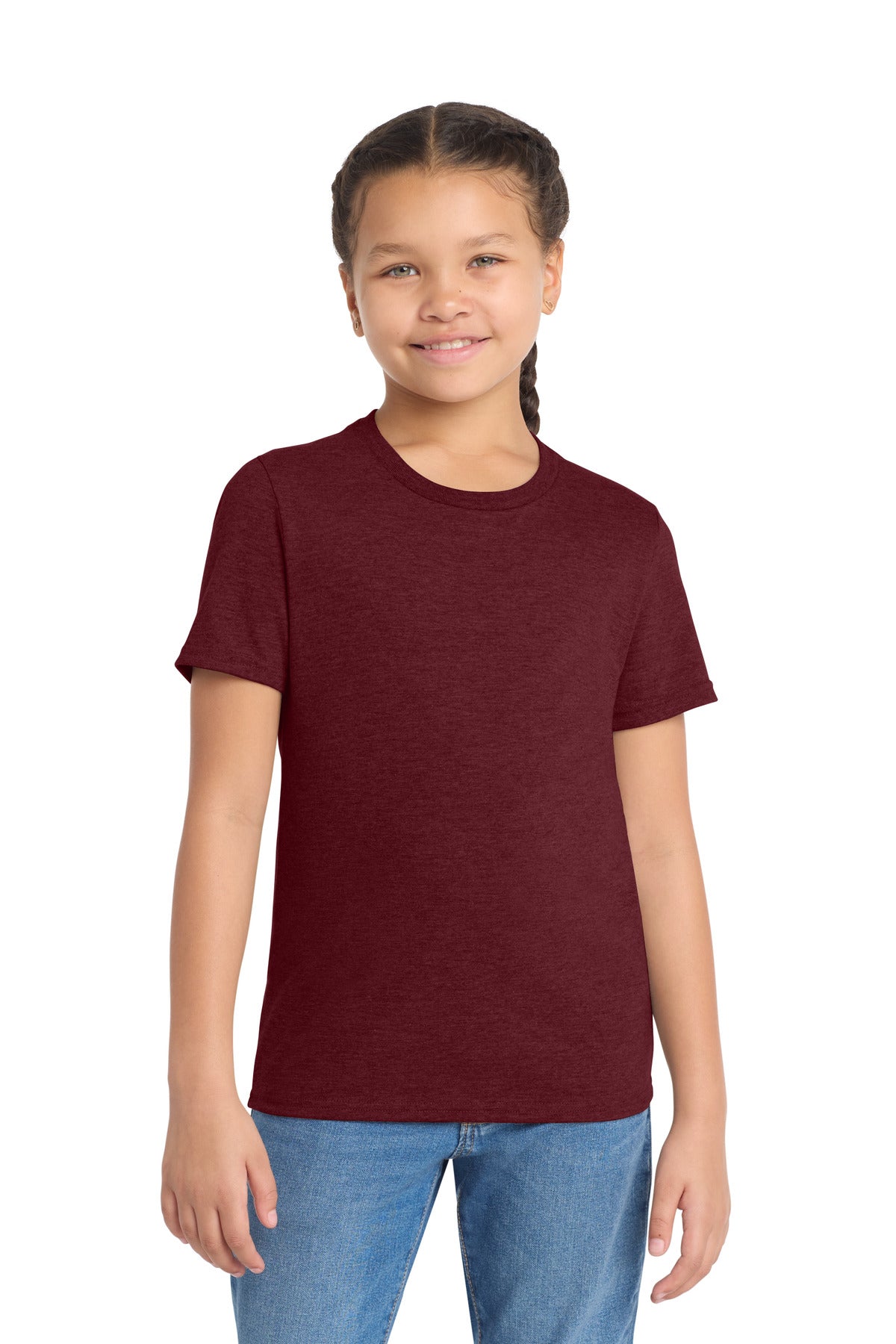 Custom Embroidered AllMade T-Shirts  in Vino Red