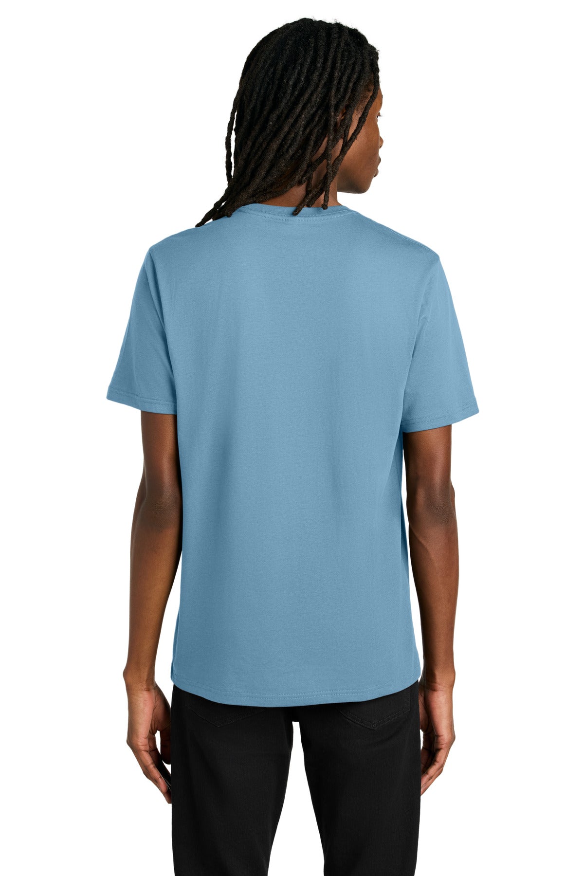 Custom Embroidered Allmade Unisex Organic Cotton Tee. AL2100,Arctic Blue