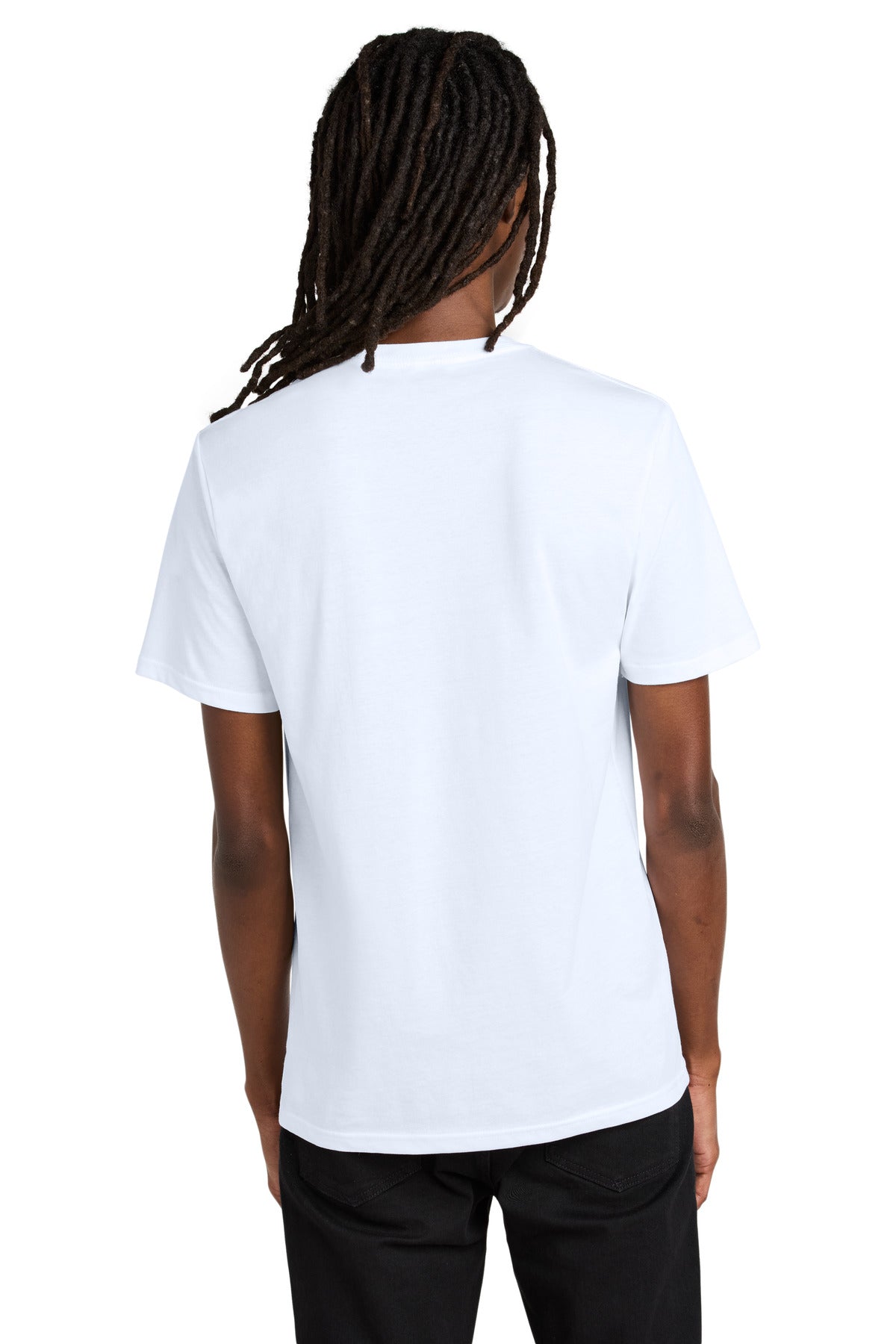 Custom Embroidered Allmade Unisex Organic Cotton Tee. AL2100,Bright White