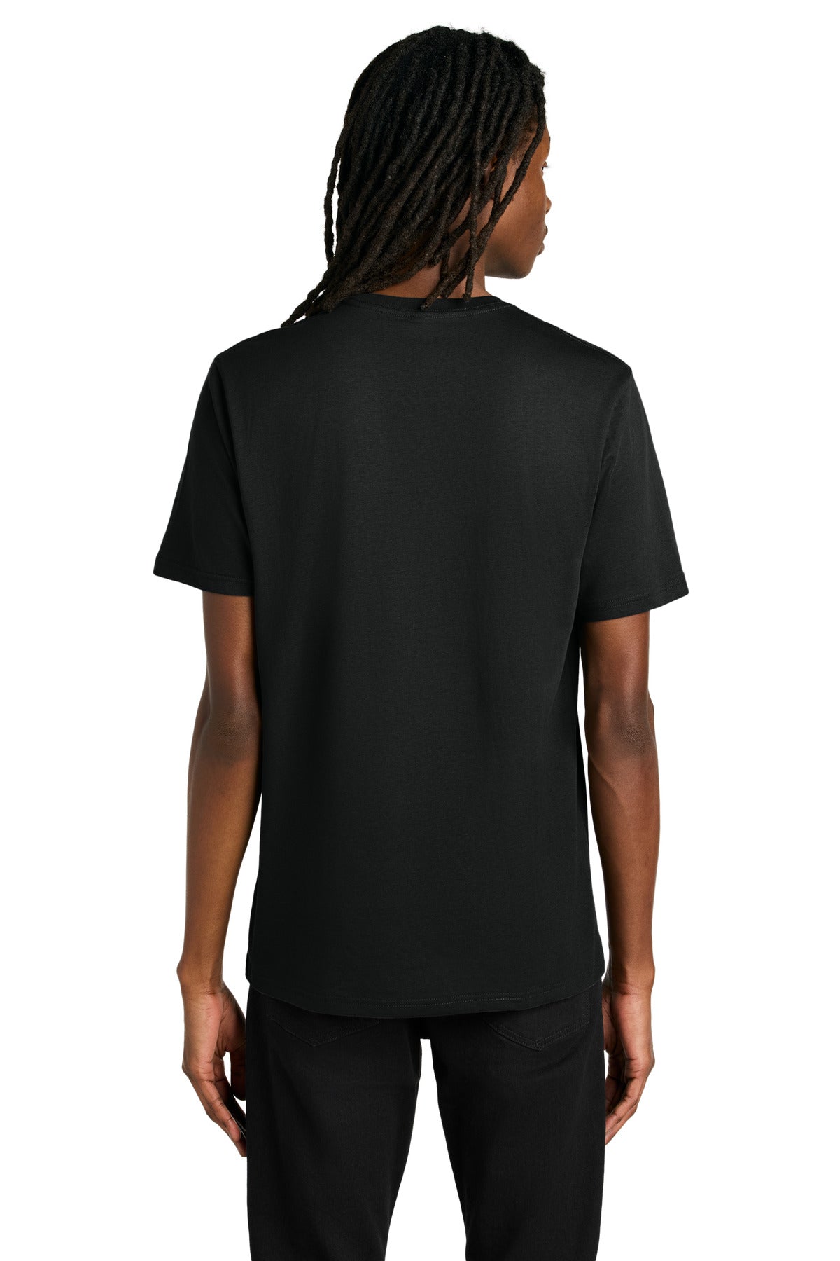 Custom Embroidered Allmade Unisex Organic Cotton Tee. AL2100,Deep Black