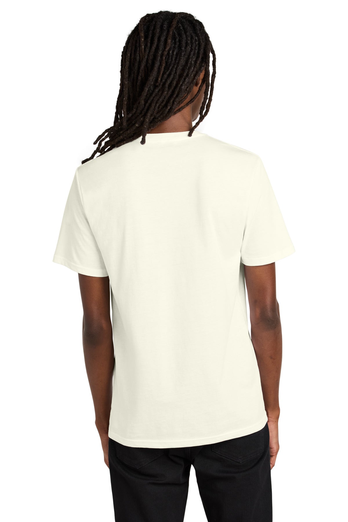 Custom Embroidered Allmade Unisex Organic Cotton Tee. AL2100,White Sand
