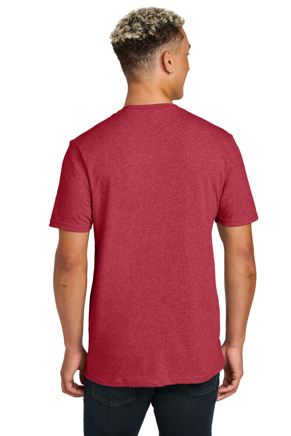 Custom Embroidered Allmade Unisex Recycled Blend Tee AL2300,Reclaimed Red Heather