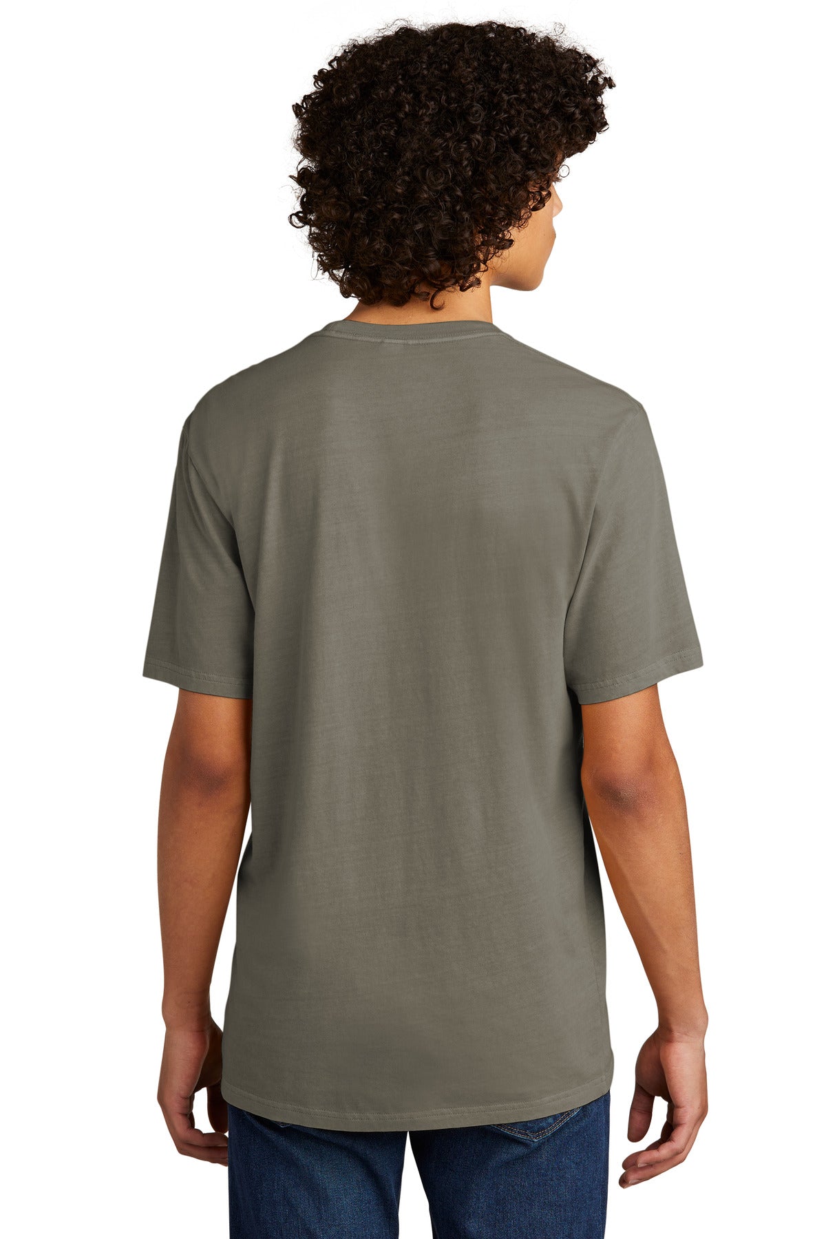 Custom Embroidered Allmade Unisex Mineral Dye Organic Cotton Tee AL2400,Driftwood Grey