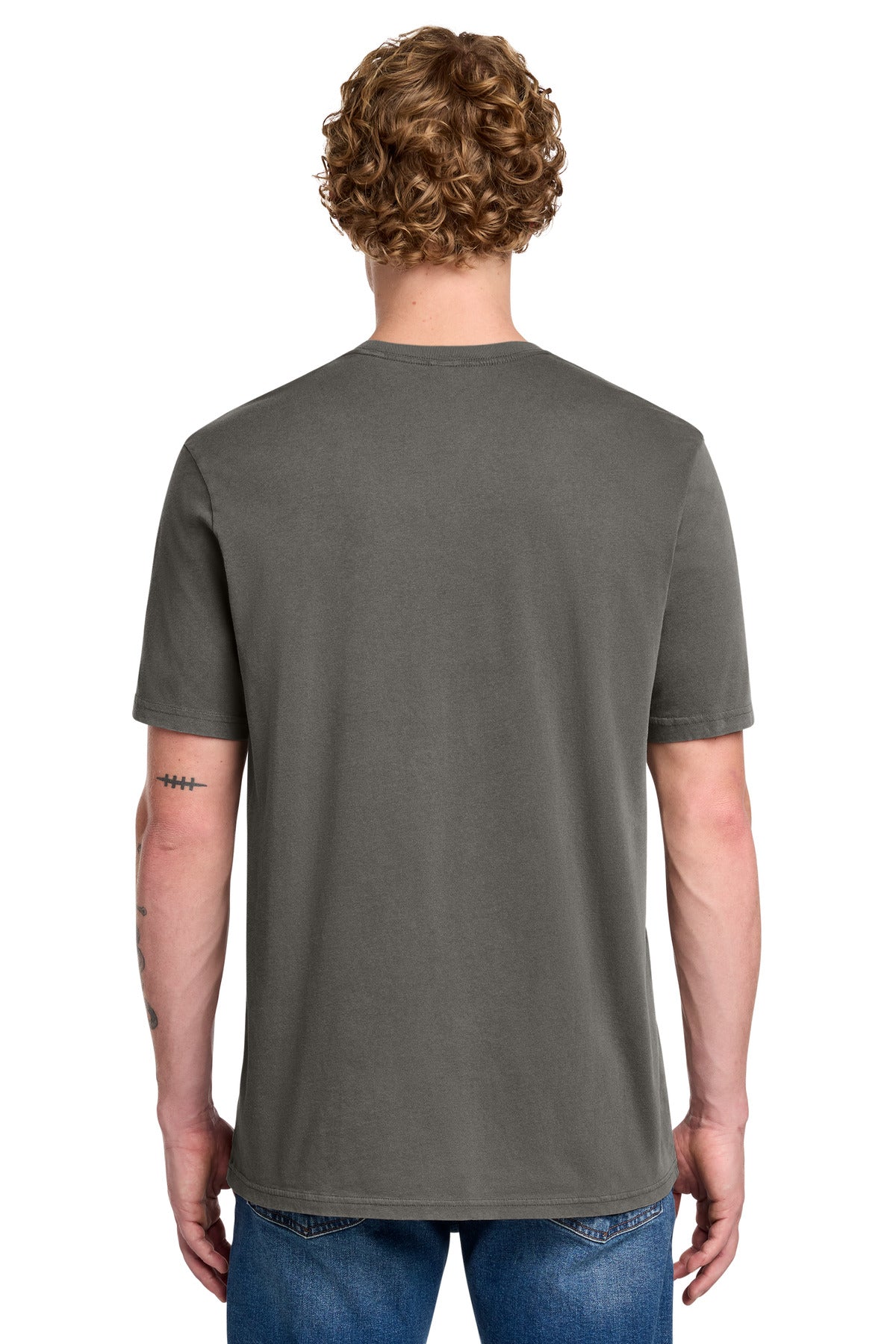 Custom Embroidered AllMade T-Shirts  in Driftwood Grey