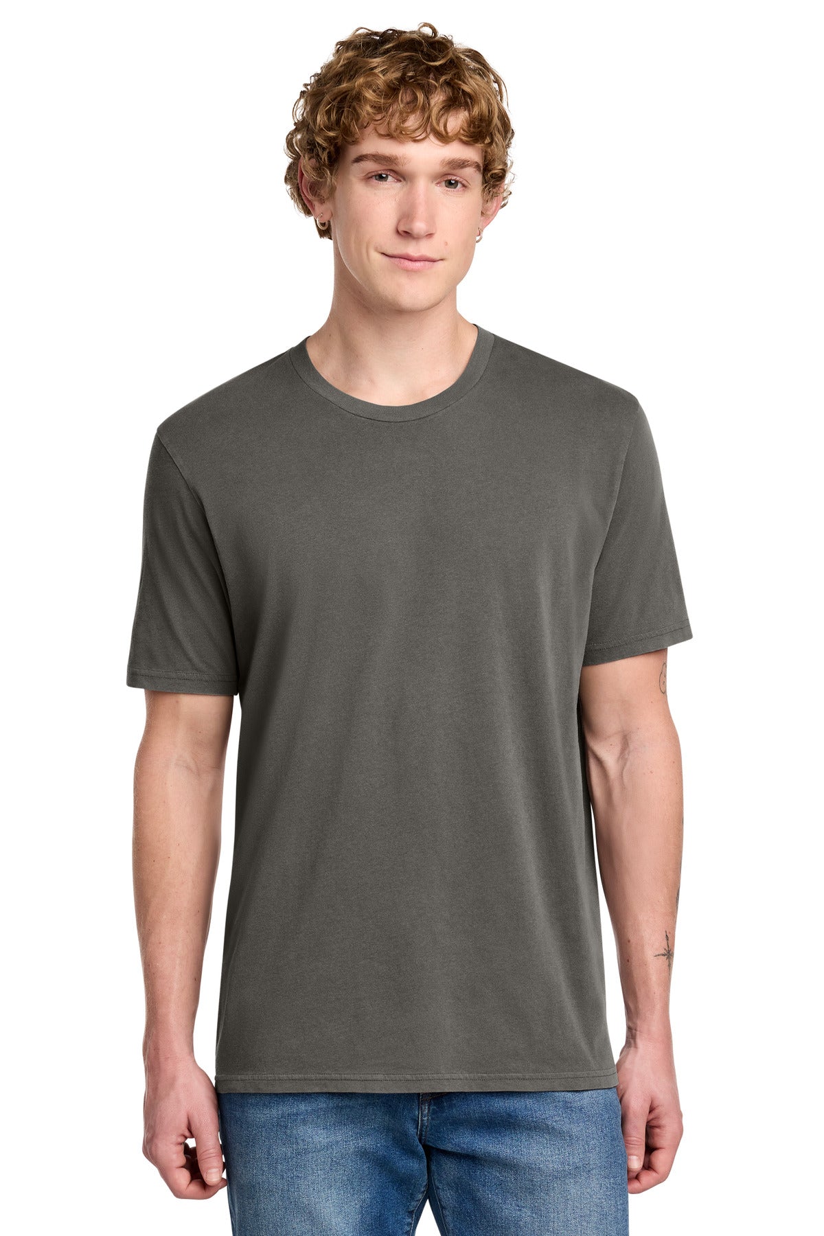 Custom Embroidered AllMade T-Shirts  in Driftwood Grey