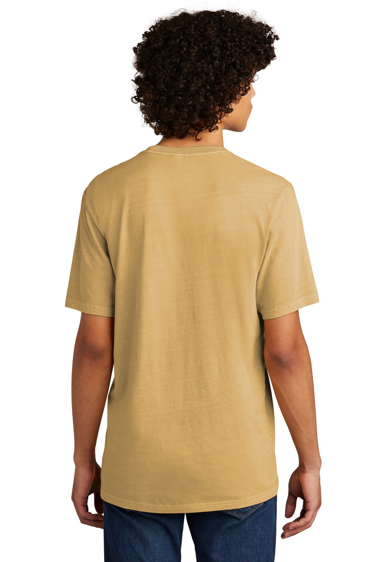 Custom Embroidered Allmade Unisex Mineral Dye Organic Cotton Tee AL2400,Golden Wheat