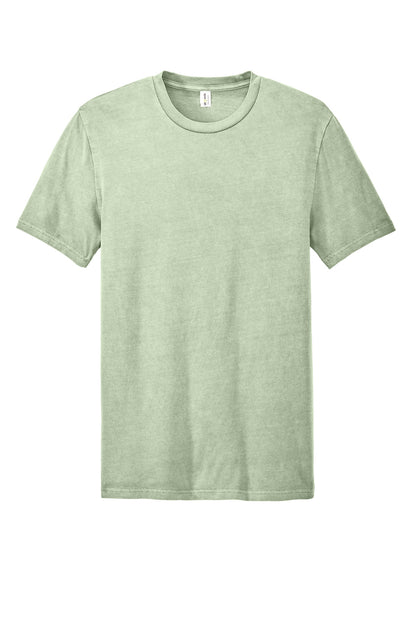 Custom Embroidered AllMade T-Shirts  in Lichen Green