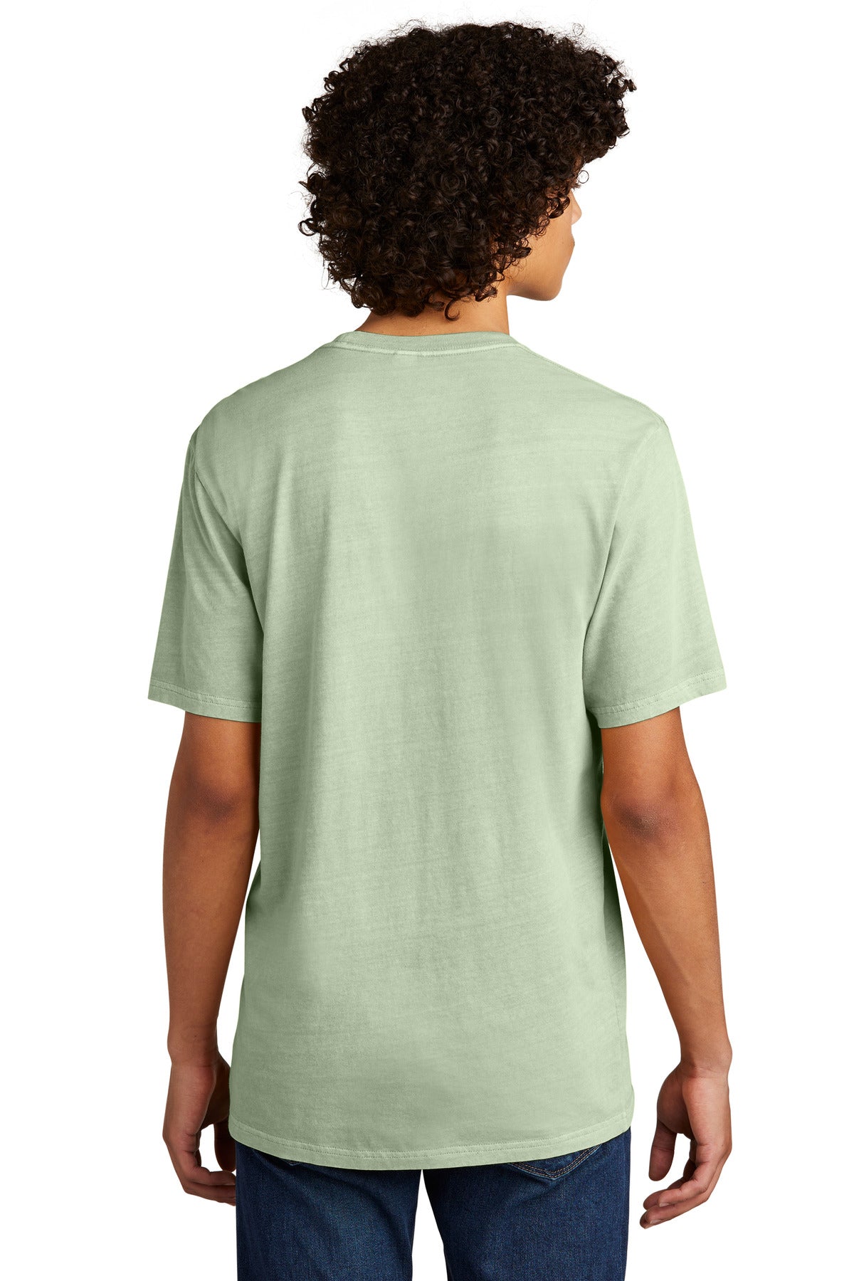 Custom Embroidered Allmade Unisex Mineral Dye Organic Cotton Tee AL2400,Lichen Green