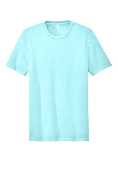 Custom Embroidered AllMade T-Shirts  in Saltwater Blue