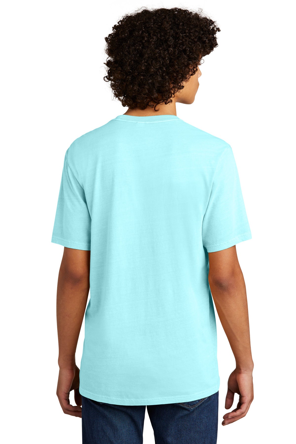 Custom Embroidered Allmade Unisex Mineral Dye Organic Cotton Tee AL2400,Saltwater Blue