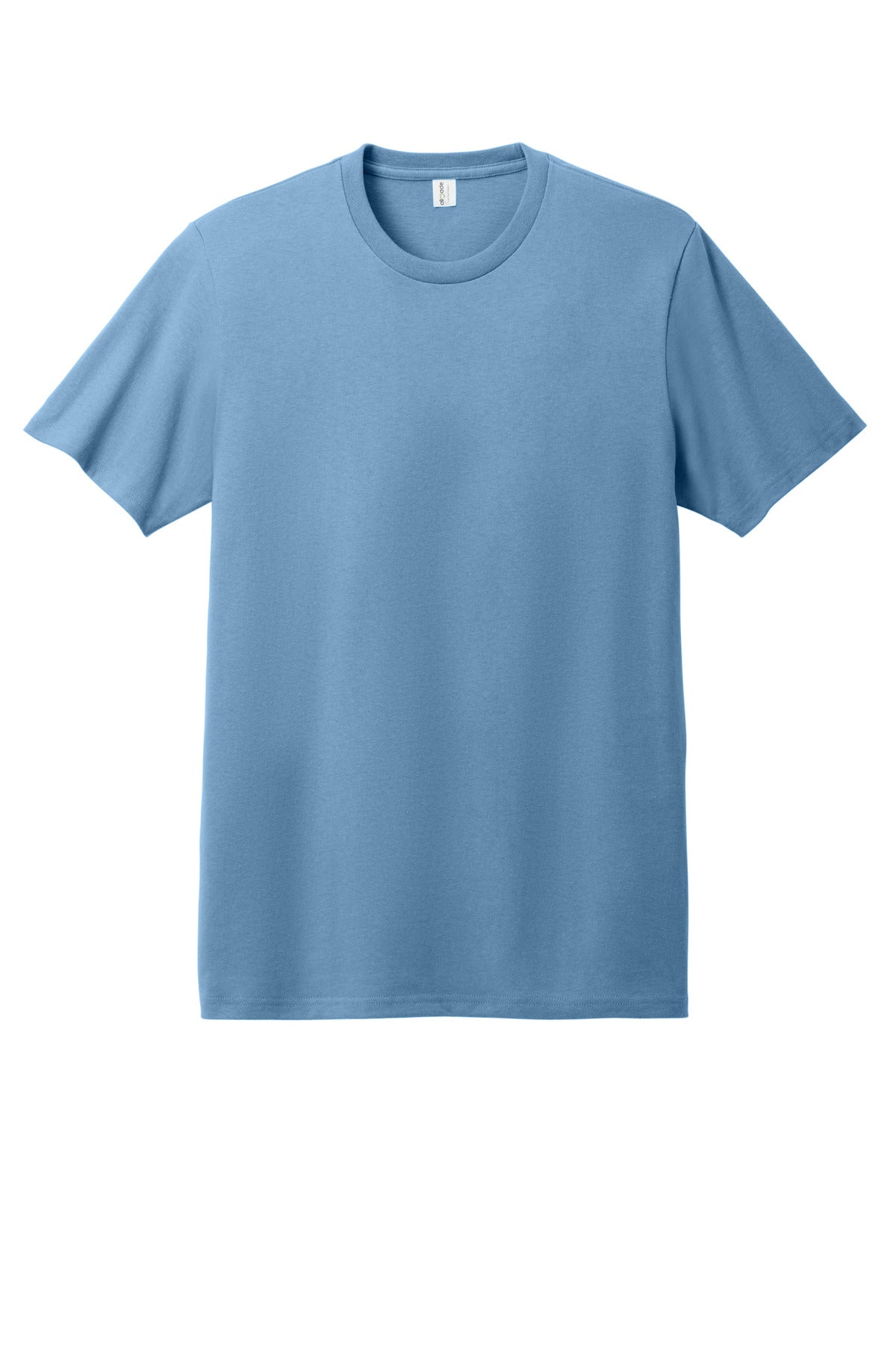 Custom Embroidered AllMade T-Shirts  in Arctic Blue