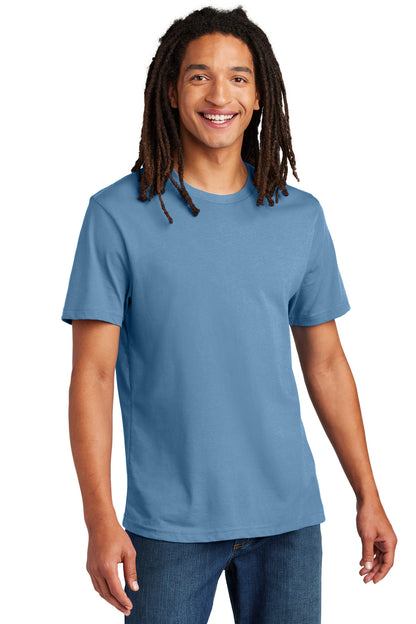 Custom Embroidered AllMade T-Shirts  in Arctic Blue