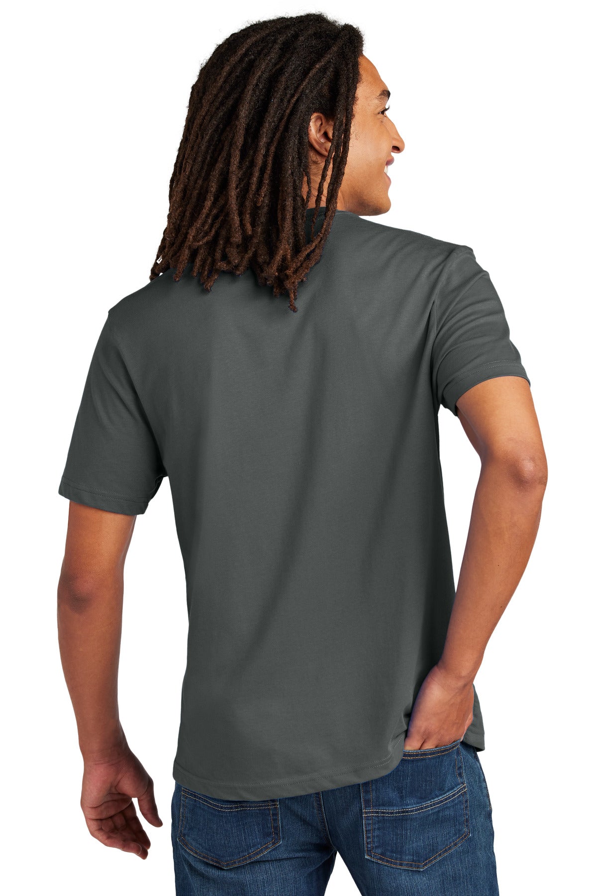 Custom Embroidered AllMade T-Shirts  in Ash Grey