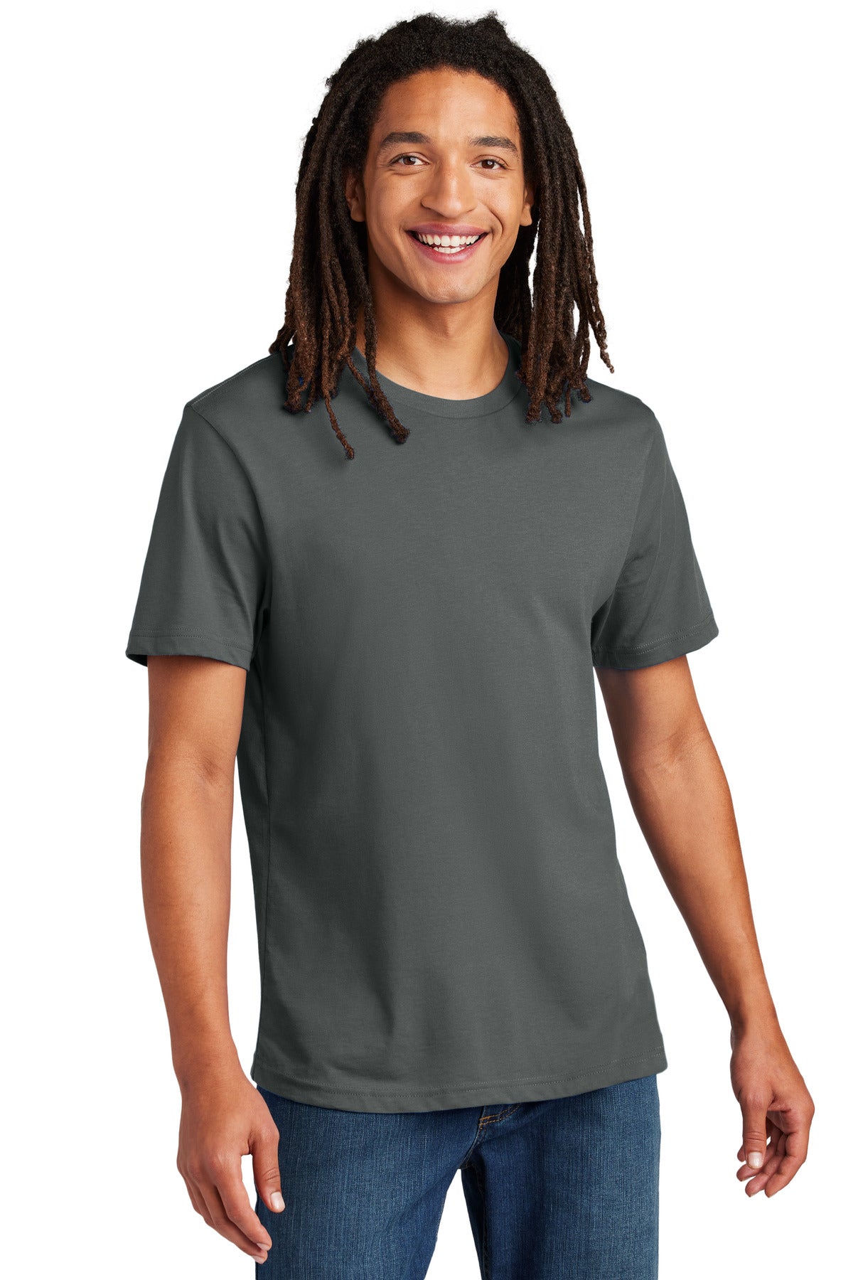 Custom Embroidered AllMade T-Shirts  in Ash Grey