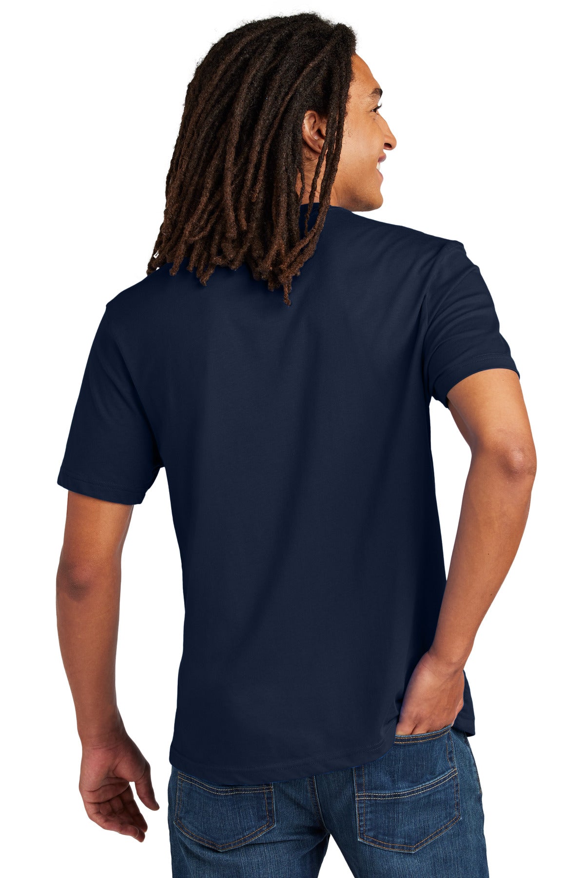 Custom Embroidered Allmade Unisex Heavyweight Recycled Cotton Tee AL3000,Night Sky Navy