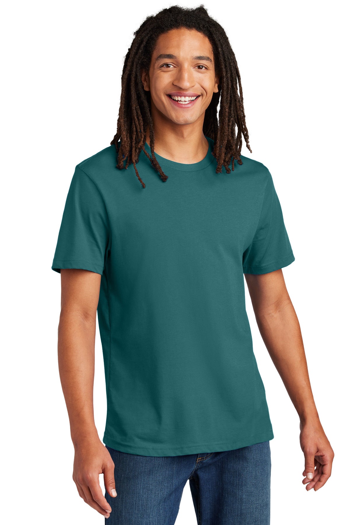 Custom Embroidered AllMade T-Shirts  in Oceanic Teal