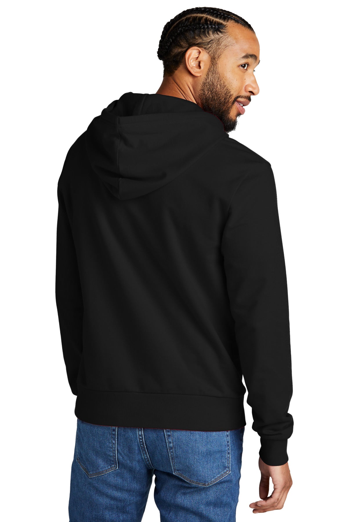 Custom Embroidered Allmade Unisex Organic French Terry Pullover Hoodie AL4000,Deep Black