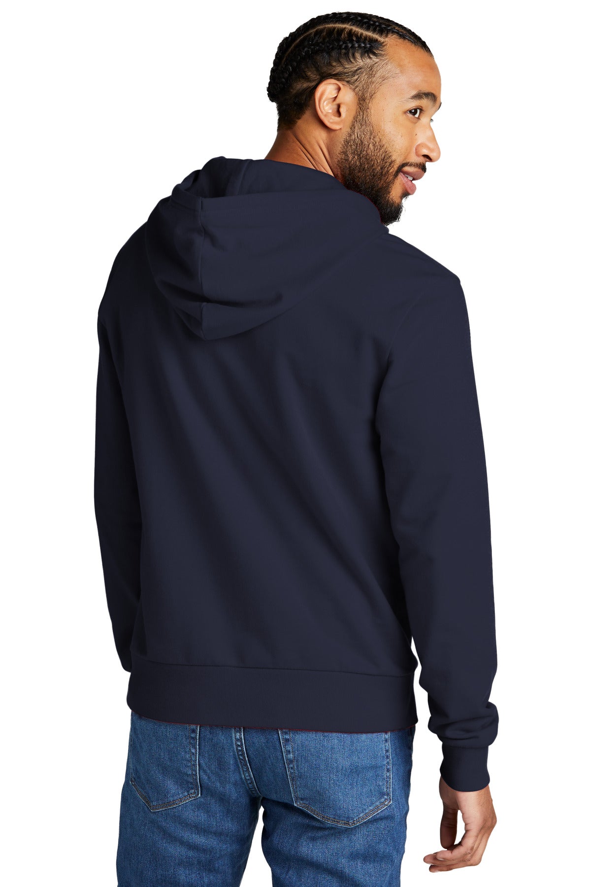 Custom Embroidered Allmade Unisex Organic French Terry Pullover Hoodie AL4000,Night Sky Navy