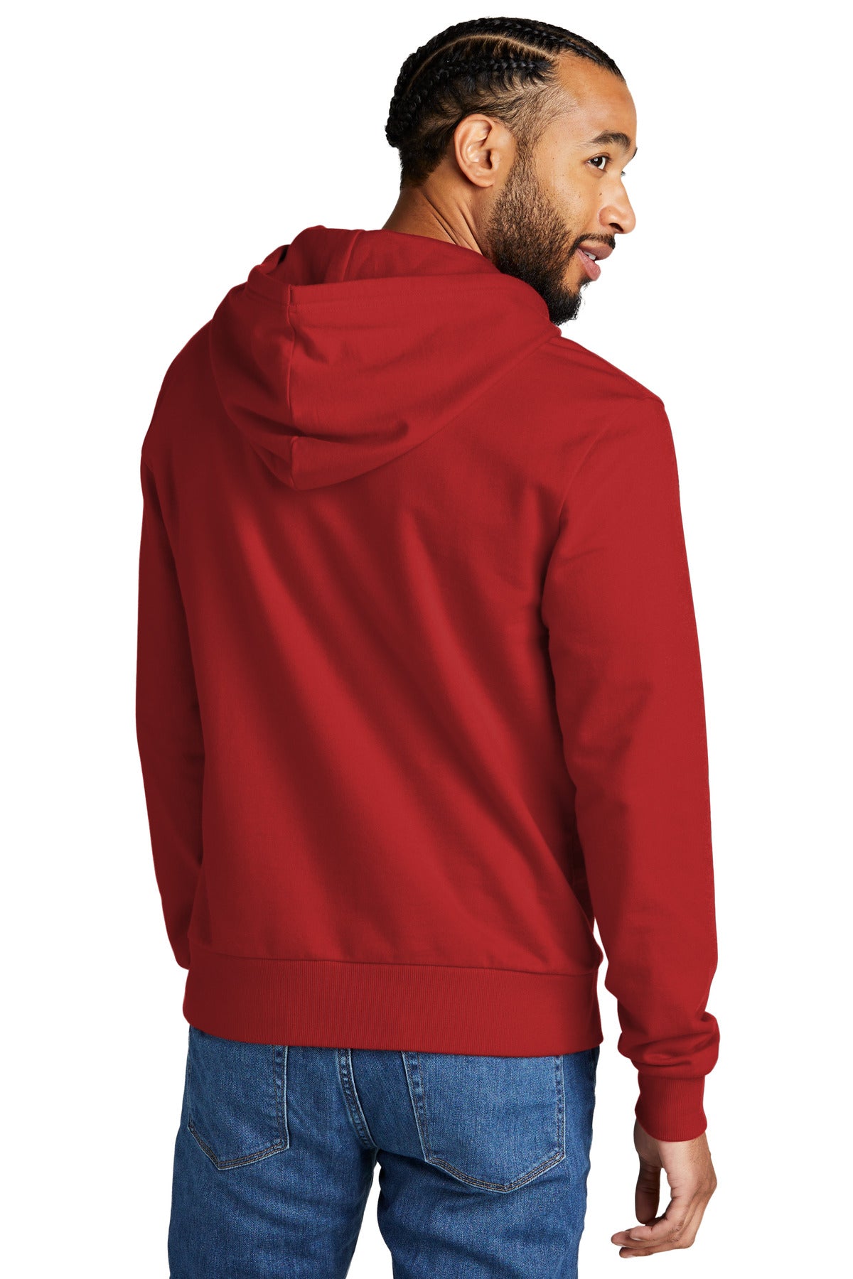 Custom Embroidered Allmade Unisex Organic French Terry Pullover Hoodie AL4000,Revolution Red