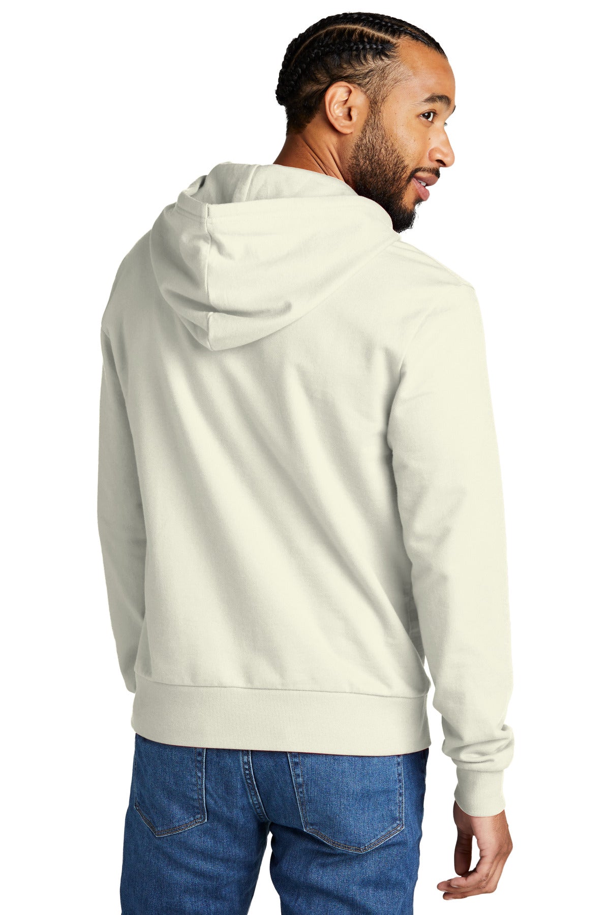 Custom Embroidered Allmade Unisex Organic French Terry Pullover Hoodie AL4000,White Sand