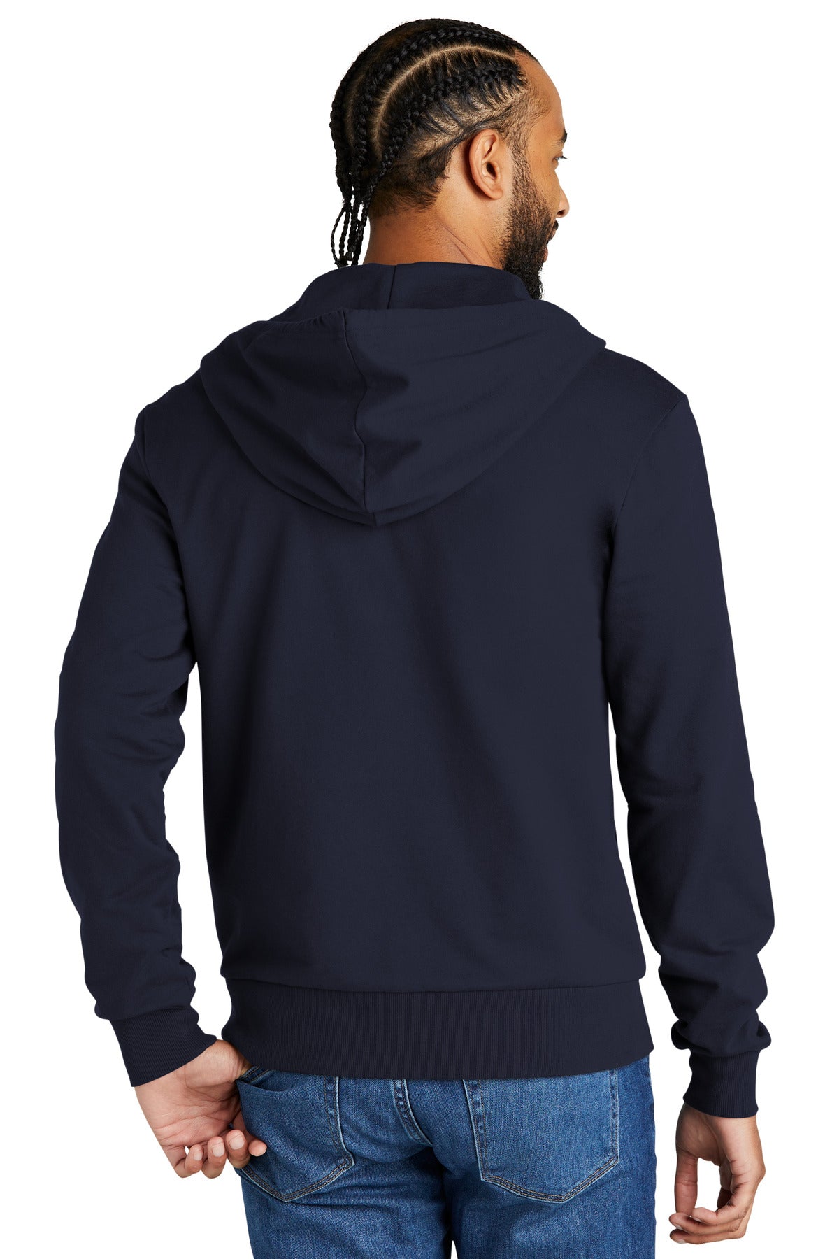 Custom Embroidered Allmade Unisex Organic French Terry Full-Zip Hoodie AL4002,Night Sky Navy