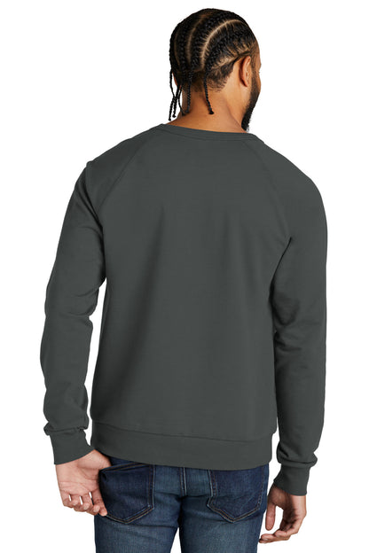 Custom Embroidered Allmade Unisex Organic French Terry Crewneck Sweatshirt AL4004,Terrain Grey