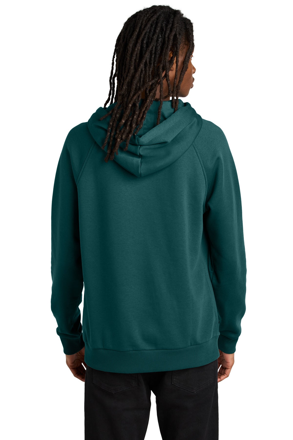 Custom Embroidered Allmade Unisex Organic CVC Fleece Pullover Hoodie AL5000,Deep Sea Green
