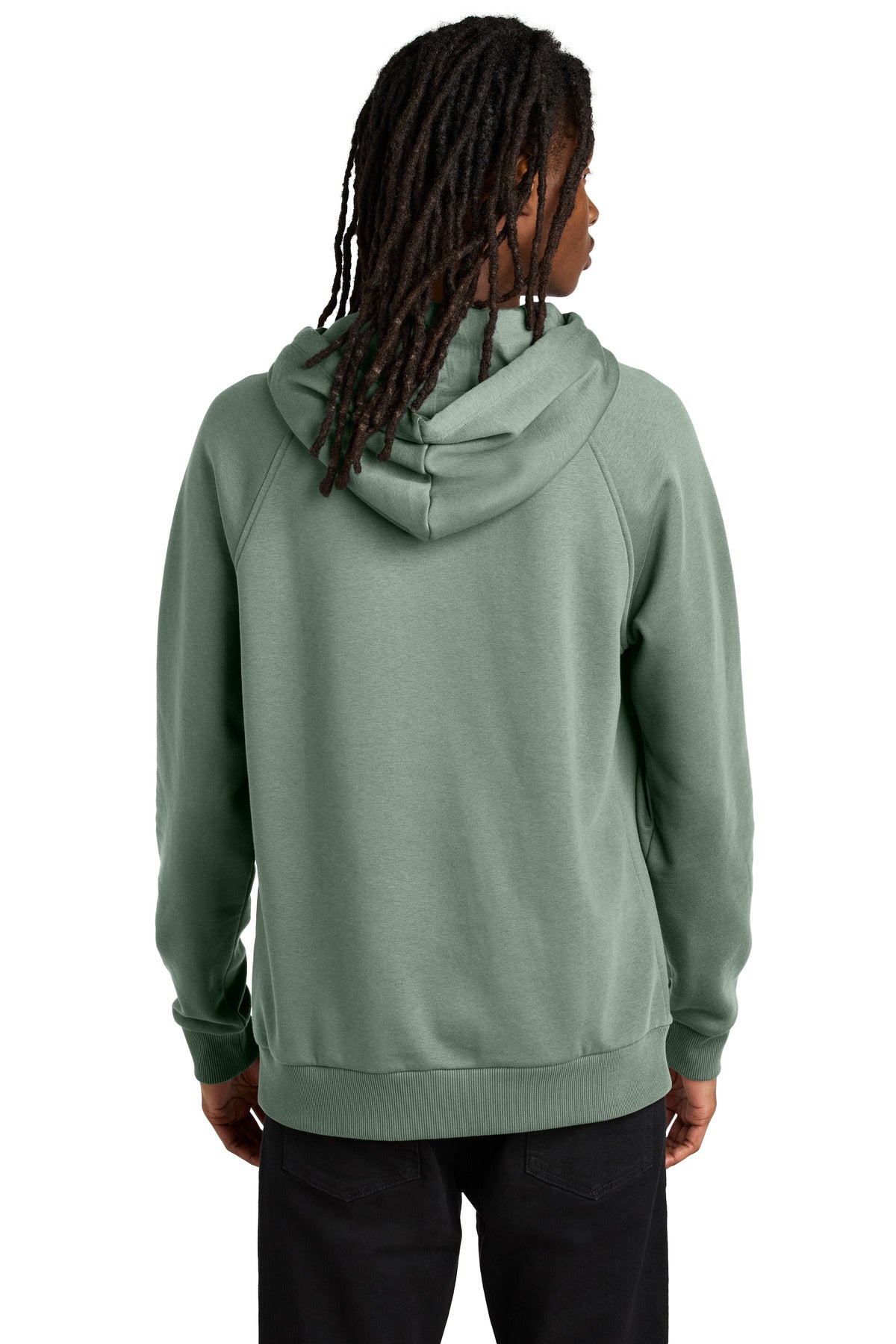 Custom Embroidered Allmade Unisex Organic CVC Fleece Pullover Hoodie AL5000,Matcha Green