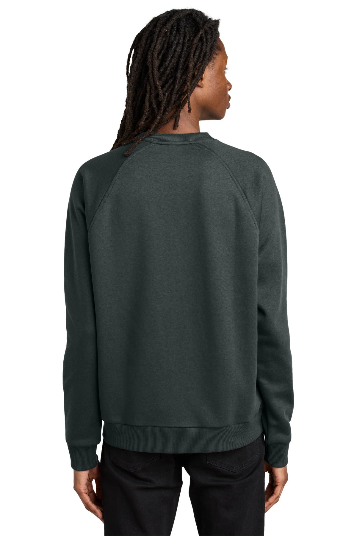 Custom Embroidered Allmade Unisex Organic CVC Fleece Crewneck Sweatshirt AL5004,Terrain Grey