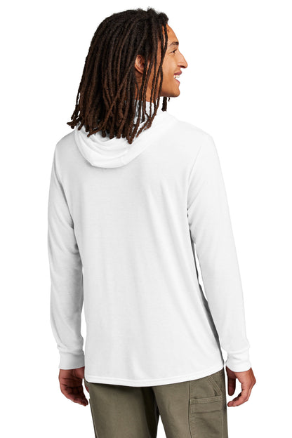 Custom Embroidered Allmade Unisex Tri-Blend Hoodie Tee AL6003,Bright White