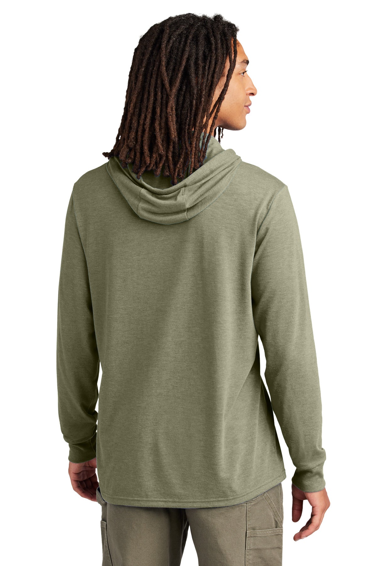 Custom Embroidered Allmade Unisex Tri-Blend Hoodie Tee AL6003,Olive You Green