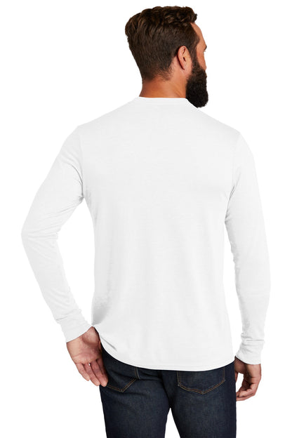Custom Embroidered Allmade  Unisex Tri-Blend Long Sleeve Tee AL6004,Bright White